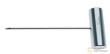 Util pasador cable lunas, 100 mm. de aluminio