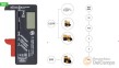 Comprobador digital de pilas y baterias recargables tipo : aaa - aa - a - r03 - cr - lr6 - mn1604 - sp2 - entre 1,5 y 9 v.