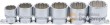 Regleta 6 vasos cortos ½” bihex. (24 – 30 – 32 – 35 – 36 – 38 mm.)