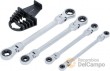 Blister de 4 llaves dobles carraca articuladas 270º de torx tipo e (e6 x e8 - e10 x e14 - e14 x e18 - e20 x e24)