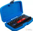 Blister destorgolpe 1/4" + 13 vasos cortos 1/4" de impacto (4 - 14 mm.) + 21 vasos cortos 1/4" con punta torx - allen - plana - phillips & pozidriv
