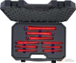 Estuche 9 llaves estrella acodada de una boca bihex. con aislamiento vde hasta 1.000 v. según en 60900/iec 60900 (10 - 24 mm)