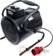Calefactor cerámico electrico 380/400 v - 9 kw con termostato regulable y con soporte de suelo - transportable