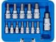 Estuche 13 vasos cortos 1/2" + 3/8" + 1/4" con punta allen (2 - 12 mm)