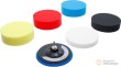 Blister 5 esponjas autoadherentes para pulido, ø 150 mm x m14 + plato de velcro ø 150 mm