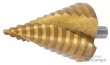 Broca conica escalonada, ø 6,0 - 60,0 mm., recubierta de titanio, sistema helicoidal