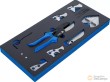Bandeja 1/3 de polifoam con cizalla multifuncion + 8 accesorios( incluido inglete) para corte de tubos de plastico, 200 mm