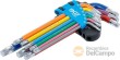 Blister 9 llaves acodadas largas torx (t10 - t50) multicolor