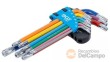 Blister 9 llaves acodadas largas torx inviolable(t10h - t50h ) multicolor