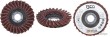 Disco de laminas abrasivas de vidrio para preparar y pulir superficies ., ø 115 x 22.2 mm, grano 120