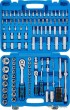 Estuche 150 pcs. vasos cortos y largos 1/4" - 3/8" - 1/2" hex. "superlock", 72 d.