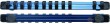 Regleta vacia para vasos 3/8" magnetica, 12 clips