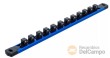 Regleta vacia para vasos 1/2" magnetica, 12 clips