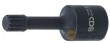Blister vaso corto 1/2" con punta de impacto xzn m12 x 72 mm. fijacion de cojinete de rueda de carcasa del eje de transmision para grupo vag