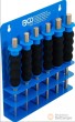 Expositor de 6 botadores paralelos con mango protector de golpe, ø 3 - 8 x 180 mm.