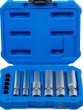 Estuche 6 vasos articulados extradelgados 1/4" & 3/8" sustitución de bujias comunes y 5 tapas protectoras especiales psg con sensor de presión