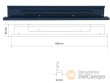 Regleta de proteccion para iluminación led para armarios colgantes y paneles perforados 80 x 650 x 40 mm, para sistema modular de pared
