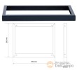 Marco de conexion parte superior 530 x 650 x 50 mm, para sistema modular de pared