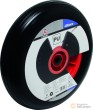 Rueda de poliuretano maciza para carretilla / carro, negra, ø 400 mm. capacidad hasta 150 kgs.
