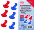 Estuche 50 pinzas sujeccion de material altamente conductivo (25 x 0,5-1,5 mm2 + 25 x 0,5-2,5 mm2)