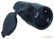 Enchufe industrial c/proteccion de caucho y tapa, 16 a. / 250 v.