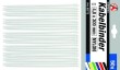 Blister 50 bridas de nylon blanco, 4,8 x 300 mm.