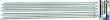 Blister 10 bridas de nylon blanco, 8.0 x 800 mm.