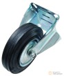 Rueda de goma maciza ø 125 mm con base. kraftmann (100 kgs)