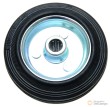 Rueda de goma maciza ø 100 mm., llanta de acero. kraftmann