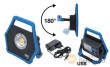 Lampara de trabajo 30 w. led cob 240 v. - base giratoria 180º - indicador de carga - 4400 mah.