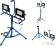 Lámpara de trabajo led duo-smd con trípode 2 x 70 w