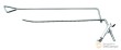 Gancho sencillo con cierre de solapa de expositor de herramientas sistema tegometal, 200 x 4,8 mm