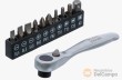 Blister de microcarraca porta puntas 1/4" + 10 puntas 1/4" ( sl + ph + torx)