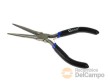 Minialicate boca cigüeña recta de electrónica con mango bicomponente, con muelle, 150 mm
