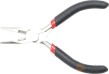 Minialicate de boca semiredonda recta de electrónica, con muelle, 120 mm