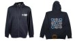 Chaqueta sudadera gris con capucha y bolsillos laterales, talla xxl