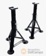 Juego 2 caballetes de tubo / borriquetas para vehiculos de hasta 1.500 kgs / par, 322 - 490 mm