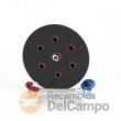 Plato lijadora ø 150 mm adhesivo 6 agujeros, vastago 5/16" unf