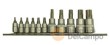 @ regleta 11 vasos cortos 1/4" & 3/8" con punta torx-h (1/4": t10h - t15h - t20h - t25h - t27h - t30h & 3/8": t40h - t45h - t50h - t55h - t60h)