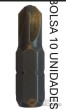 Bolsa 10 puntas 1/4" triwing, 4 x 25 mm