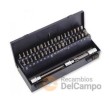 Estuche 42 puntas 10 mm (30 + 75 mm.) torx-h / allen / xzn + adaptador 1/2" y 3/8"