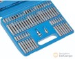 Estuche 74 puntas 10mm.( largo 30 y 75 mm) para culatas (torx-allen-xzn-torxh-ribe)+ 2 adaptadores (1/2" + 3/8")