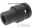 Bolsa 10 vasos cortos 1/2" impacto hex., 9 mm