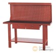 Banco de trabajo con panel perforado(1500 x 640 x 1550 mm.) capacidad 500 kgs + 2 cajones