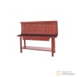 Banco de trabajo con panel perforado(2000 x 640 x 1555 mm.) capacidad 500 kgs + 2 cajones