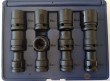 Regleta 12 vasos cortos 1/2" de impacto bihex. ( 10-24 mm.)