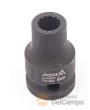Vaso corto 1/2" de impacto bihex., 9 mm.