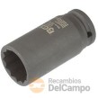 Vaso largo 1/2" de impacto bihex., 12 mm.