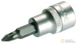 Vaso corto 3/8" punta pozidriv, pz0