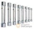 Juego 8 llaves de tubo hex. (6 x 7 - 20 x 22 mm)